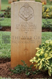 BEIRUT WAR CEMETERY - HAJI TOFARI, CHRISTOS PAXLOU